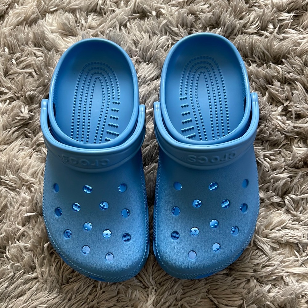 Blue crocs